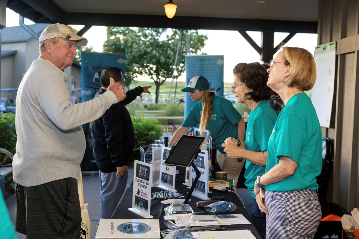 2026 Paws on the Green - golfers check in