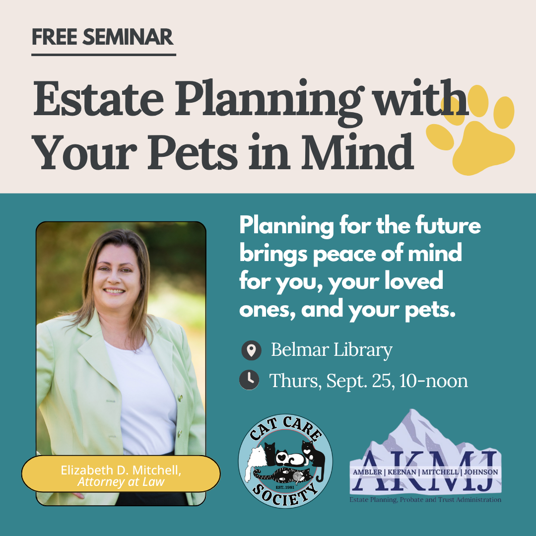 Estate Planning with Your Pets in Mind